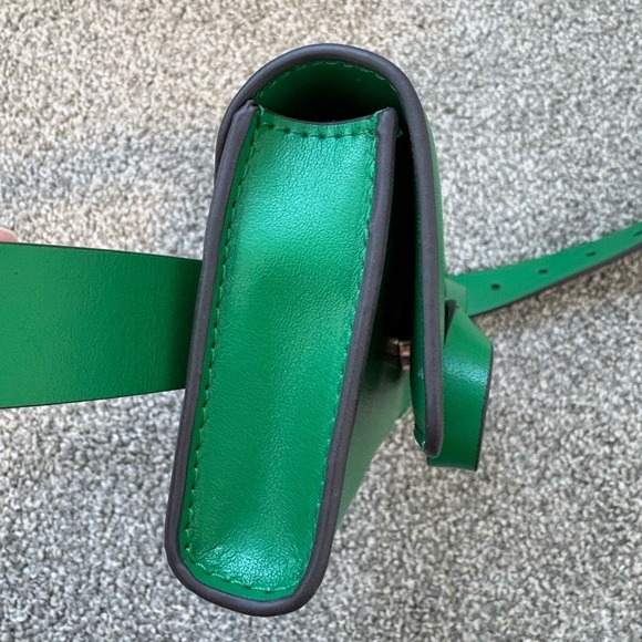 NWT Kate Spade New York Green Bow Leather Everyday Belt Bag Fanny Pack Size L/XL - Picture 2 of 15